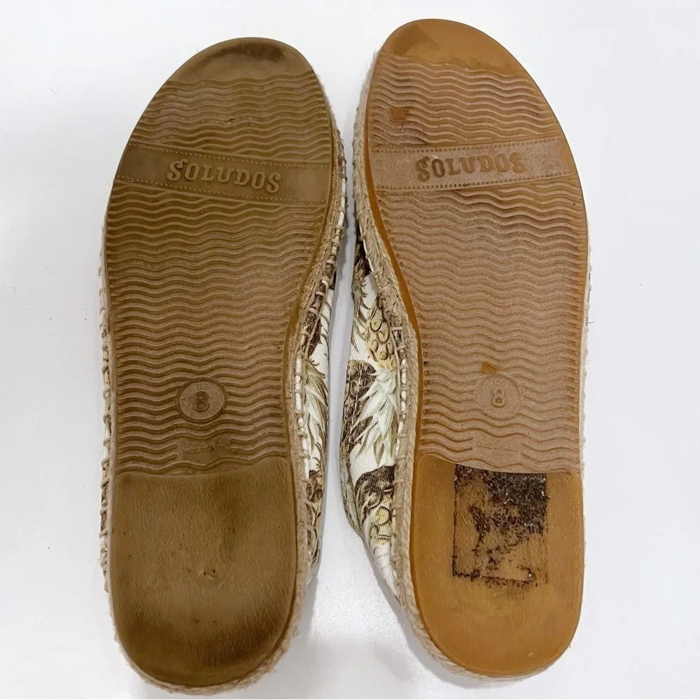 Soludos Pineapple Print Espadrilles Size 8